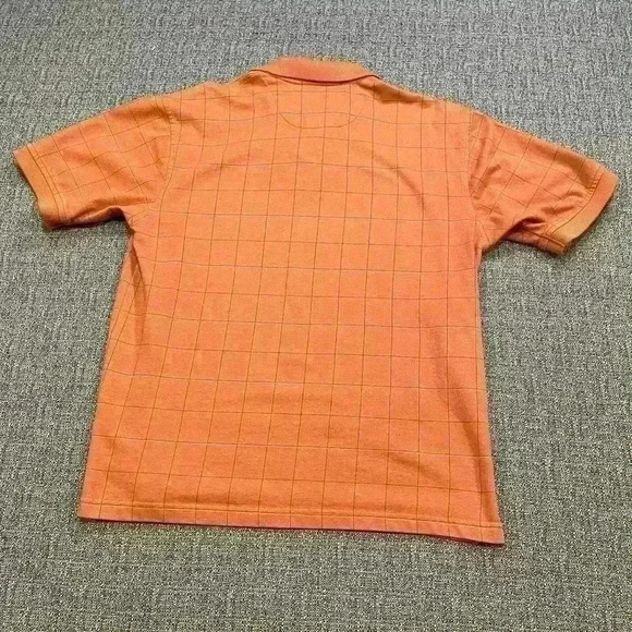Arrow Orange & Brown Windowpane Plaid Short Sleeve Shirt- Size XXL - Picture 5 of 16